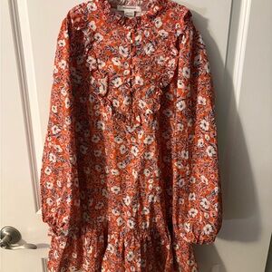 Floral Orange women’s dress